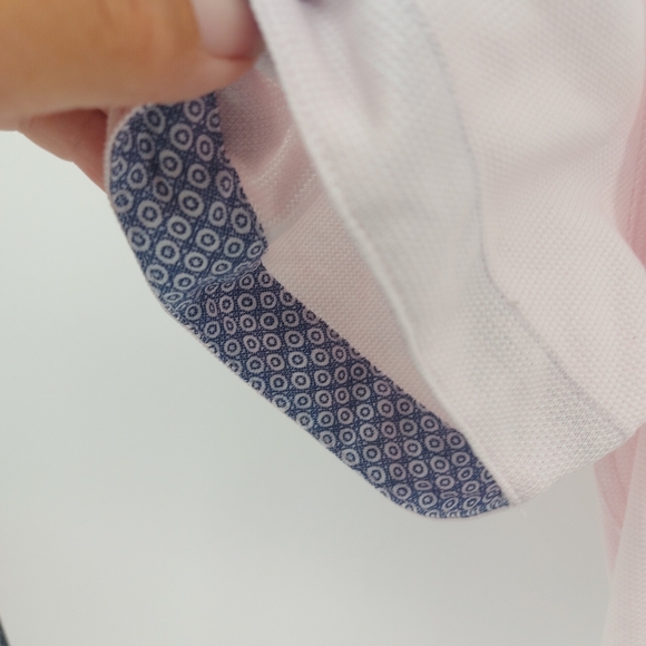 Stone Rose Pink Short Sleeve Hi Tech Dresswear Size Medium - Picture 4 of 6